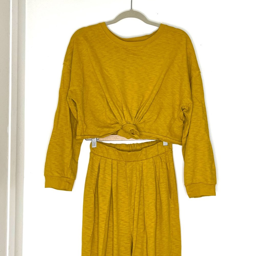 Free People Culver City Set in Mustard Yellow